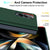 For Samsung Galaxy Z Fold4 5G Foldable Phone Case With Holder - Full Coverage - Dark Purple