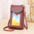 Women Touch Screen Shoulder Bag For Mobile Phones - Light Blue