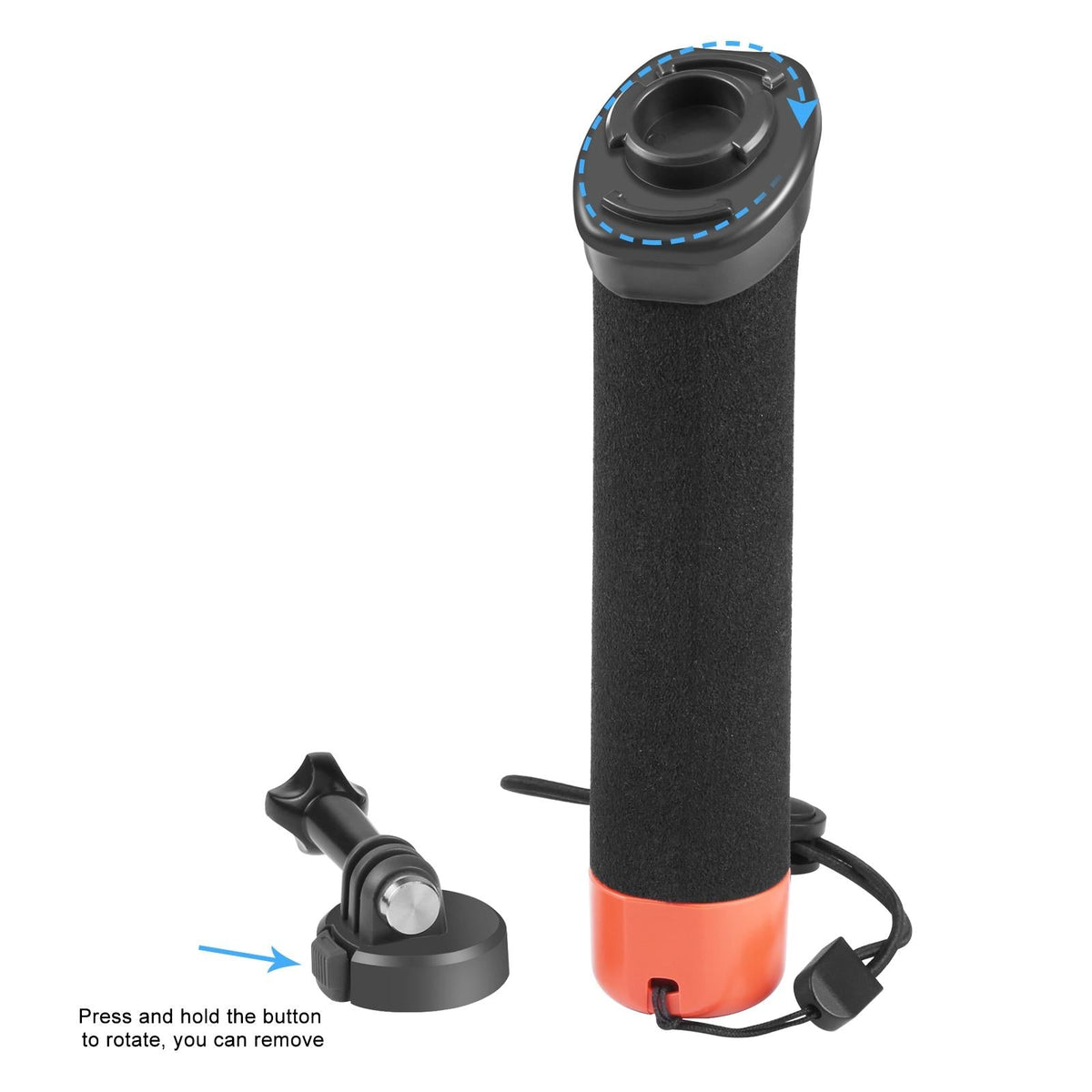 Buoyant Foam Hand Grip with Quick Release for Gopro Hero 12