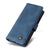 For Samsung Galaxy Z Fold4 5G Metal Button Leather Case - Tree Design - Blue