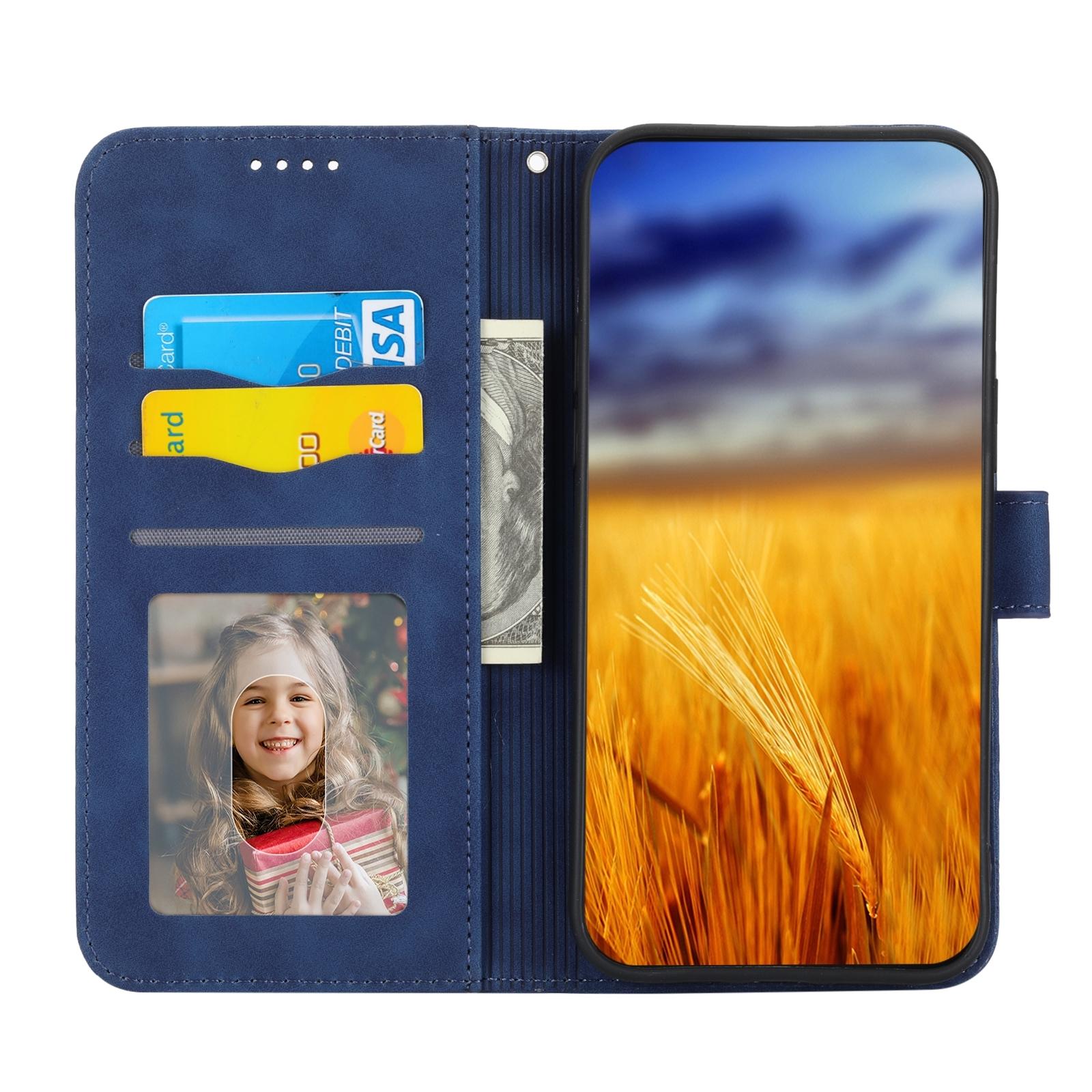 For Samsung Galaxy Z Fold4 5G Premium Leather Tpu Case - Blue