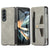 For Samsung Galaxy Z Fold4 5G Leather Folding Phone Case - Blue