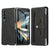 For Samsung Galaxy Z Fold4 5G Leather Folding Phone Case - Blue