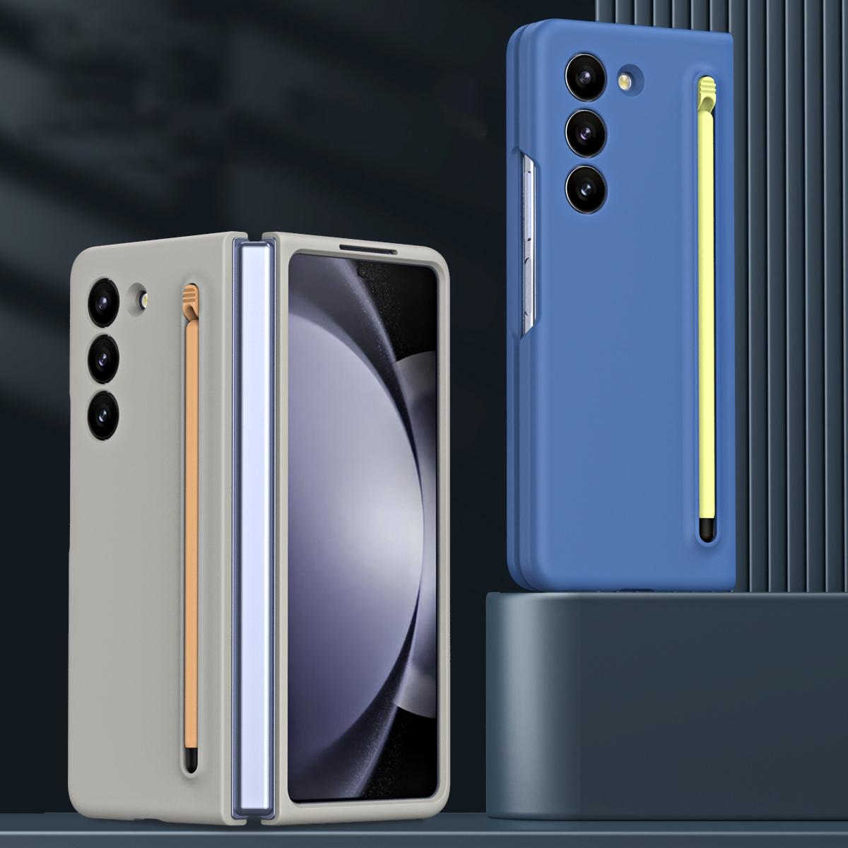 For Samsung Galaxy Z Fold4 5G Enhanced Shockproof Phone Case - Pen Design - Black