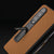 For Samsung Galaxy Z Fold4 5G Carbon Fiber Phone Case With Holder - Gold
