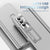 For Samsung Galaxy Z Fold4 5G Foldable Phone Case With Pen Slot - Electroplated - Silver