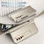For Samsung Galaxy Z Fold4 5G Foldable Phone Case With Pen Slot - Electroplated - Silver