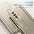For Samsung Galaxy Z Fold4 5G Foldable Phone Case With Pen Slot - Electroplated - Silver