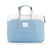 Portable Messenger Bag for Laptops - Apple Huawei Xiaomi Basne - Ladder Tape Light Blue + Gray Pu Power Package