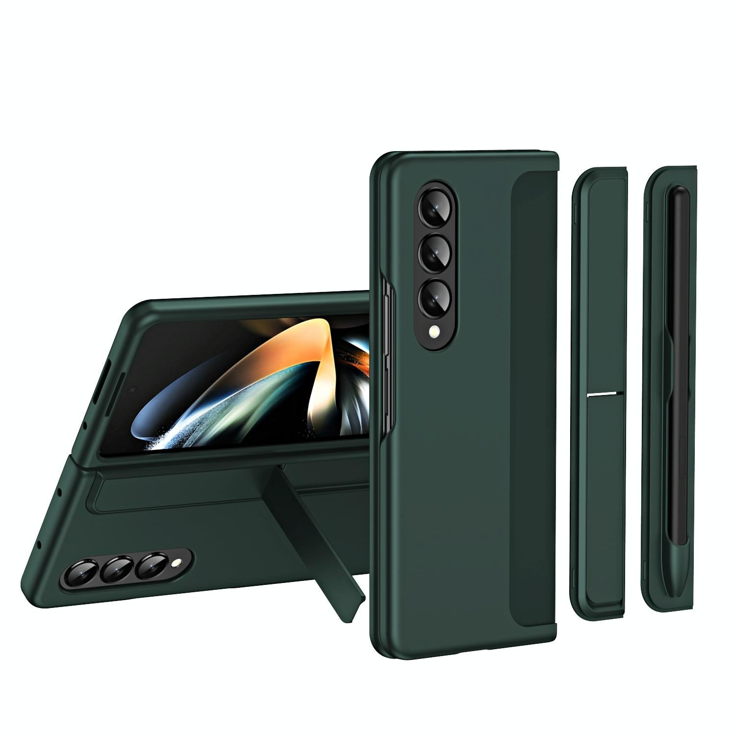 For Samsung Galaxy Z Fold4 5G Detachable Pen & Phone Case - 2 In 1 - Blue