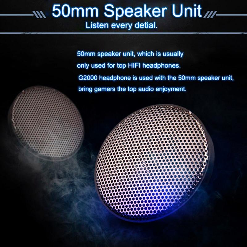 Over-Ear Gaming Headset With Mic & Led Light 2.2M Cable - Orange