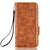 For Samsung Galaxy Z Fold4 5G Symmetrical Leather Triangle Phone Case - Brown