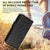 For Samsung Galaxy Z Fold4 5G Symmetrical Leather Triangle Phone Case - Brown