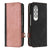 For Samsung Galaxy Z Fold4 5G Leather Phone Case With Side Buckle - Purple