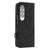 For Samsung Galaxy Z Fold4 5G Leather Phone Case With Side Buckle - Purple