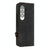 For Samsung Galaxy Z Fold4 5G Leather Phone Case With Side Buckle - Purple