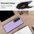 For Samsung Galaxy Z Fold4 5G Foldable Cross Pattern Phone Case - Compact Design - Purple