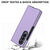 For Samsung Galaxy Z Fold4 5G Foldable Cross Pattern Phone Case - Compact Design - Purple