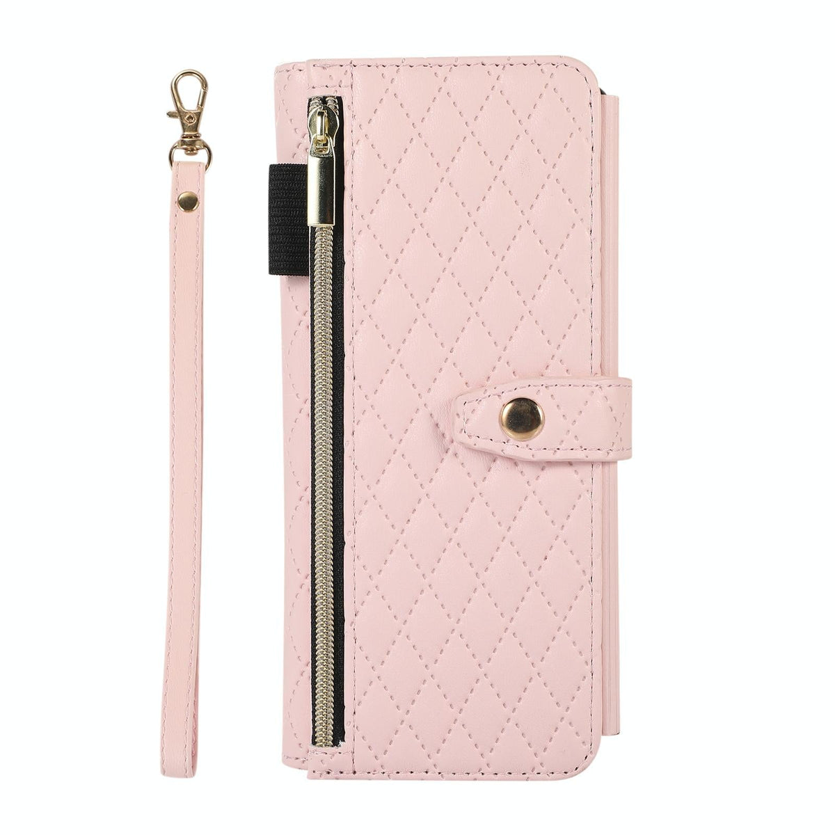 For Samsung Galaxy Z Fold4 5G Foldable Diamond Lattice Phone Case - Pink