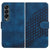 For Samsung Galaxy Z Fold4 5G Embossed Elephant Head Phone Case With Lanyard - Royal Blue