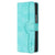 For Samsung Galaxy Z Fold4 5G Leather Phone Case With Heart Pattern - Light Blue