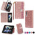 For Samsung Galaxy Z Fold4 5G Sparkling Leather Zip Case - Zipper Closure - Purple