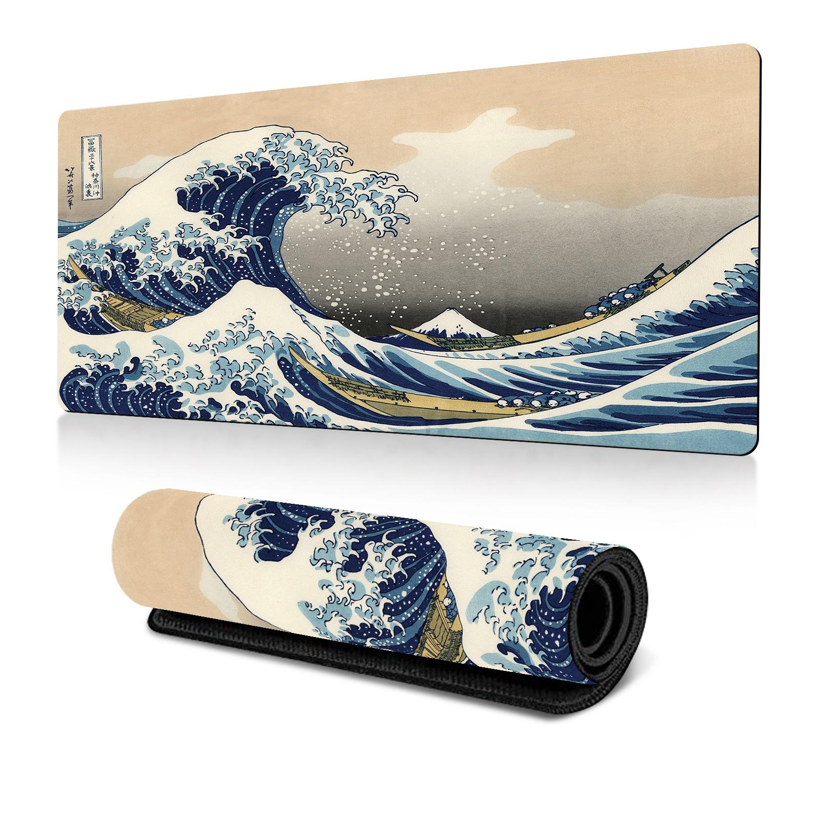 Non Slip Gaming Mouse Pad Big Wave Design - No.32 - 400X900X2Mm