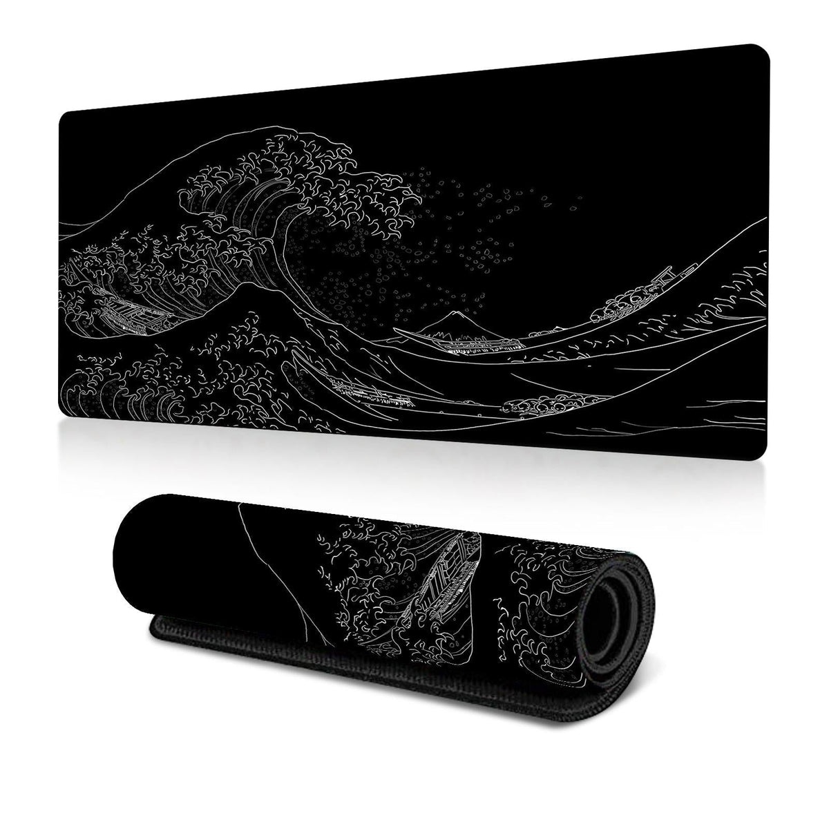 Non Slip Gaming Mouse Pad Big Wave Design - No.20 - 400X900X3Mm