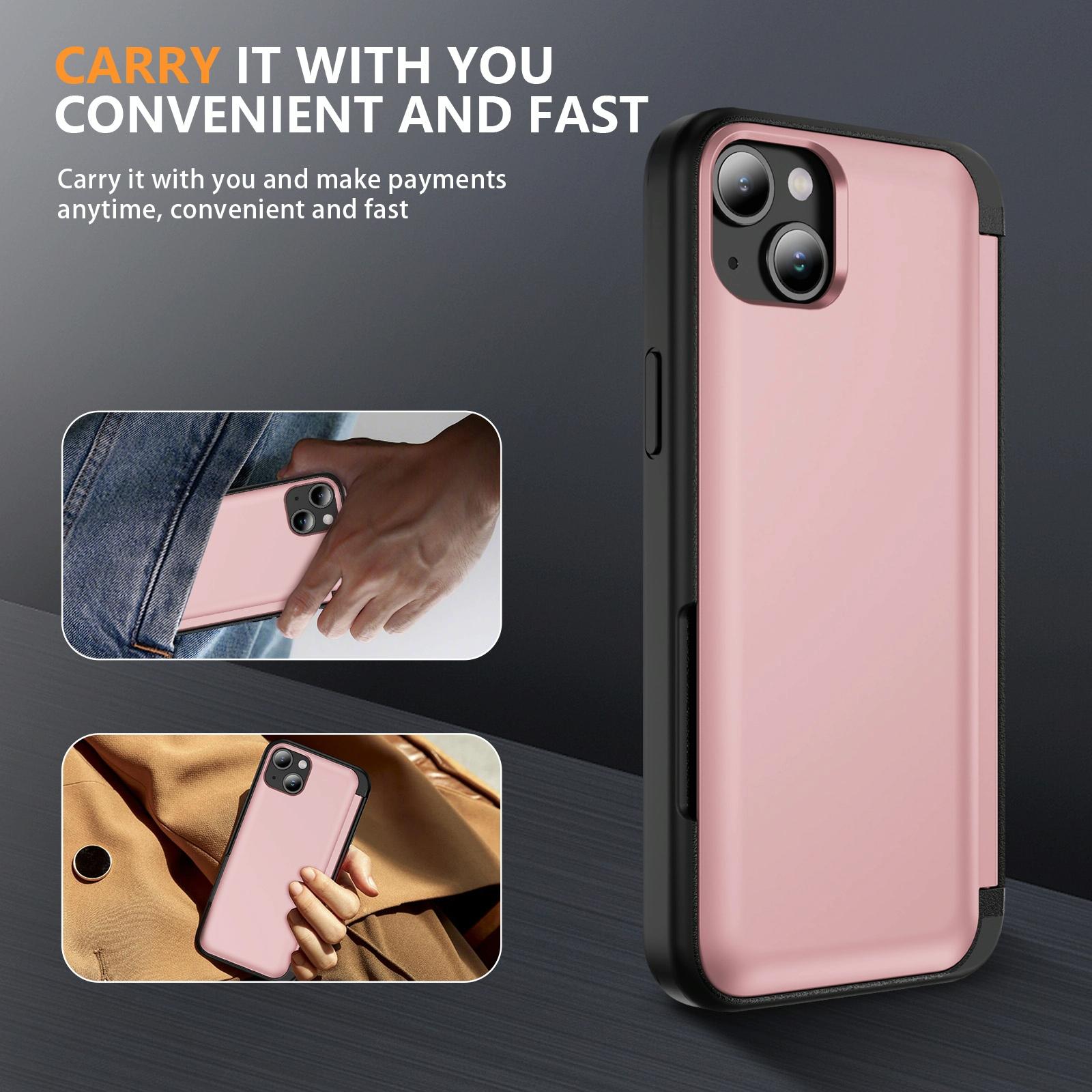 Versatile Flip Phone Case For Iphone 15 - 3-In-1 Design