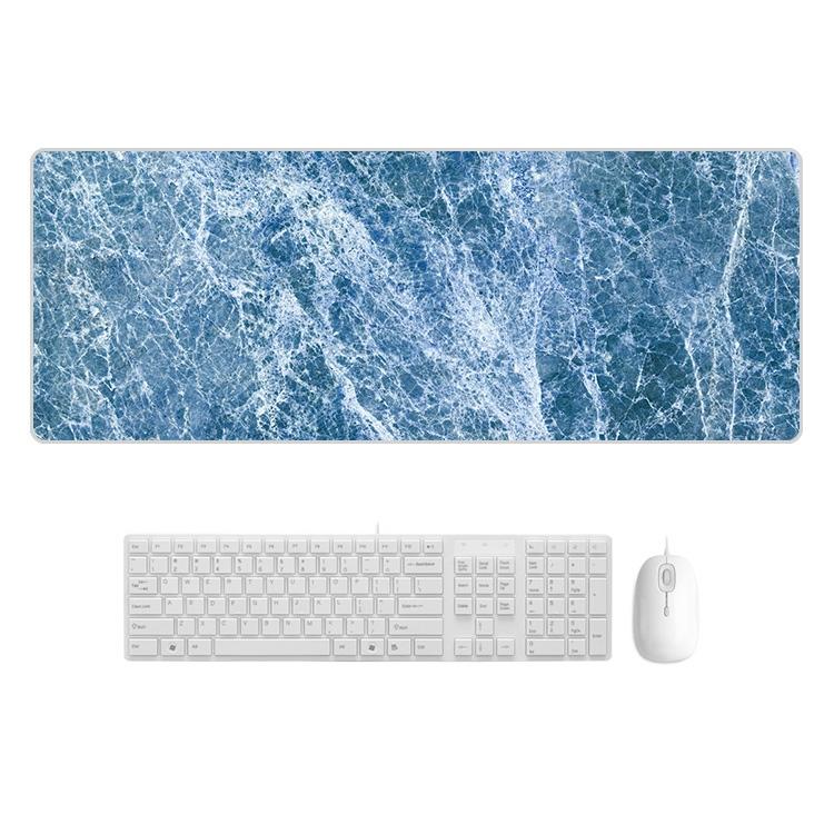 Marble Rubber Mouse Pad Durable &amp; Stylish - Blue Marble
