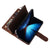 For Samsung Galaxy Z Fold4 5G Frosted Leather Zip Wallet - Compact And Stylish - Coffee