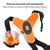 Universal Chin Strap Mount for Action Cameras - Orange