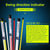 2-pack Golf Alignment Sticks for Accurate Ball Direction - Red Fiberglass - Yellow No Package