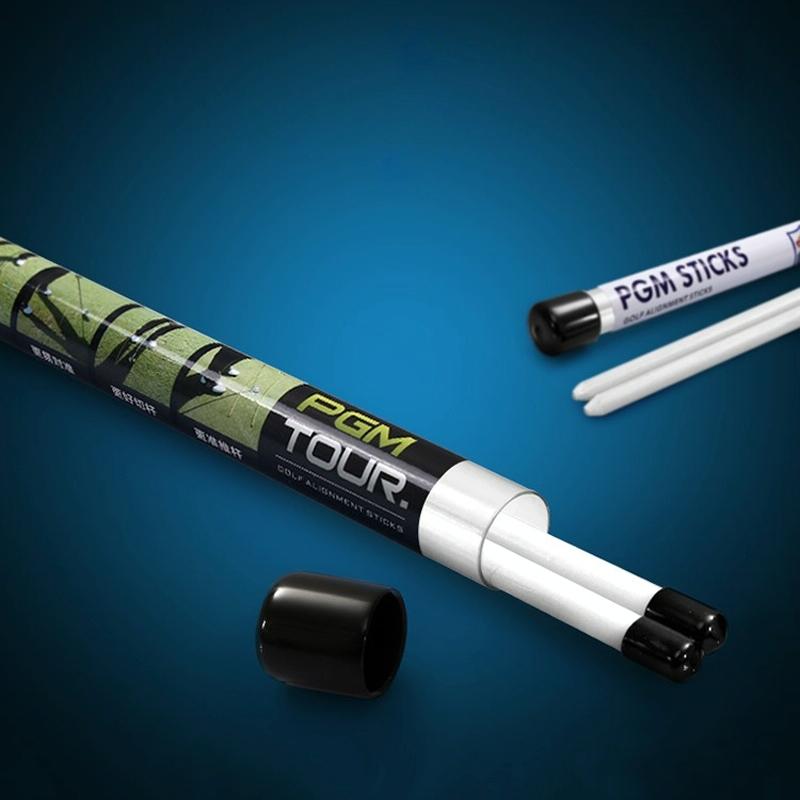 2-pack Golf Alignment Sticks for Accurate Ball Direction - Red Fiberglass - Yellow No Package