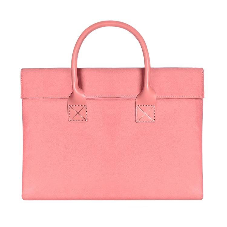 Universal 15.4 Soft Handle Laptop Bag for Macbook Samsung Sony Dell Alienware Chuwi Asus Hp - Portable &amp; Wearable - Pink