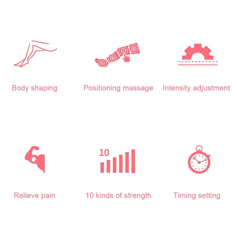 Intelligent Air Wave Pressure Massager Single Hand Pink