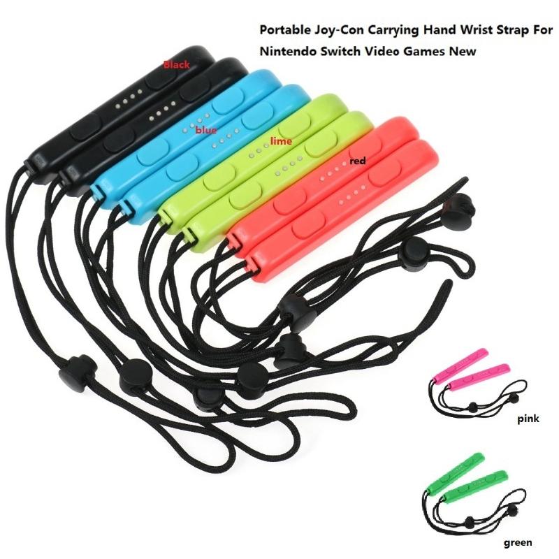 Joy Con Wrist Lanyard Pair for Nintendo Switch Gaming - Pink