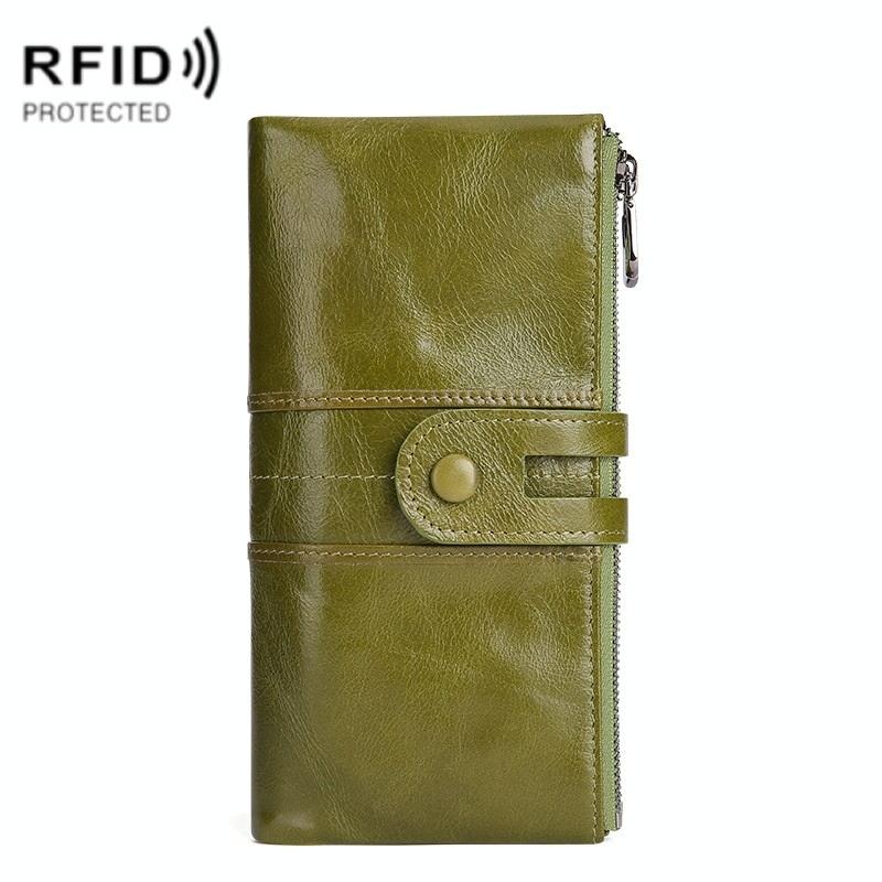Women Leather Rfid Wallet - Sleek & Secure - Purple Coffee Colour