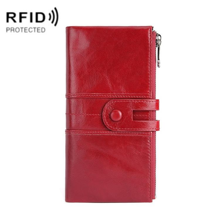 Women Leather Rfid Wallet - Sleek & Secure - Purple Coffee Colour