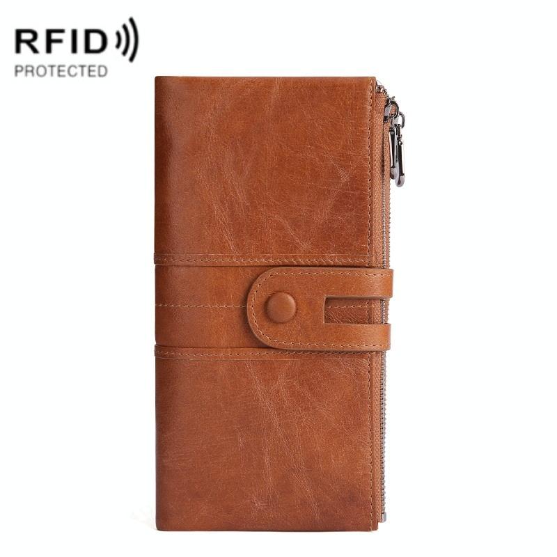 Women Leather Rfid Wallet - Sleek & Secure - Purple Coffee Colour