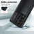 For Samsung Galaxy Z Fold4 5G Double Buckle Foldable Phone Case With Pen Slot - Brown