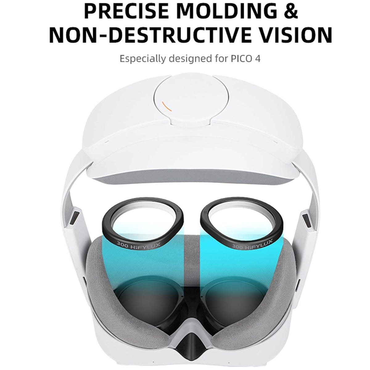 Vr Glasses Box for Pico 4 Hifylux - Magnetic Myopia - 1 Pair - 400 Degrees