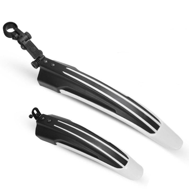 2-In-1 Mountain Bike Fender Set Dual Colour - Black And White