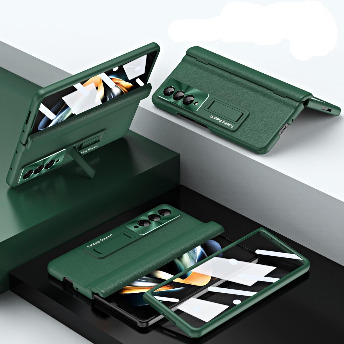 For Samsung Galaxy Z Fold4 5G Foldable Full Body Case - 360 Degree Folding - Green