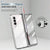 For Samsung Galaxy Z Fold4 5G Full Body Phone Case with Integrated Hinge and Pen Slot - Transparent