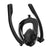 Full Dry Silicone Diving Mask for Water Sports and Gopro Hero11 - Black Red Coral