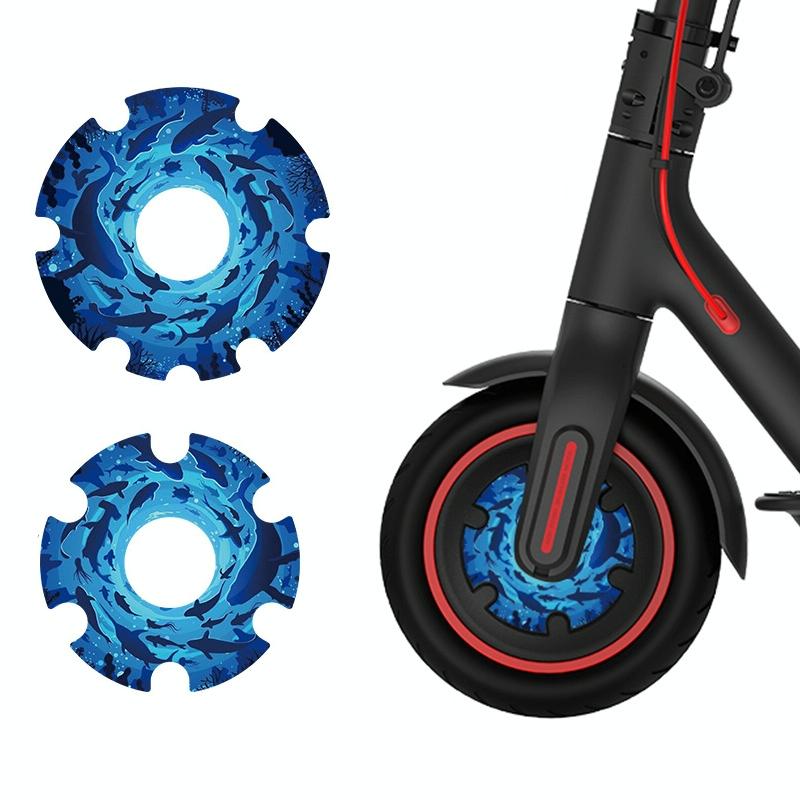Waterproof Sticker for Xiaomi M365 Scooter Motor - 1 Pair - Colorful 6