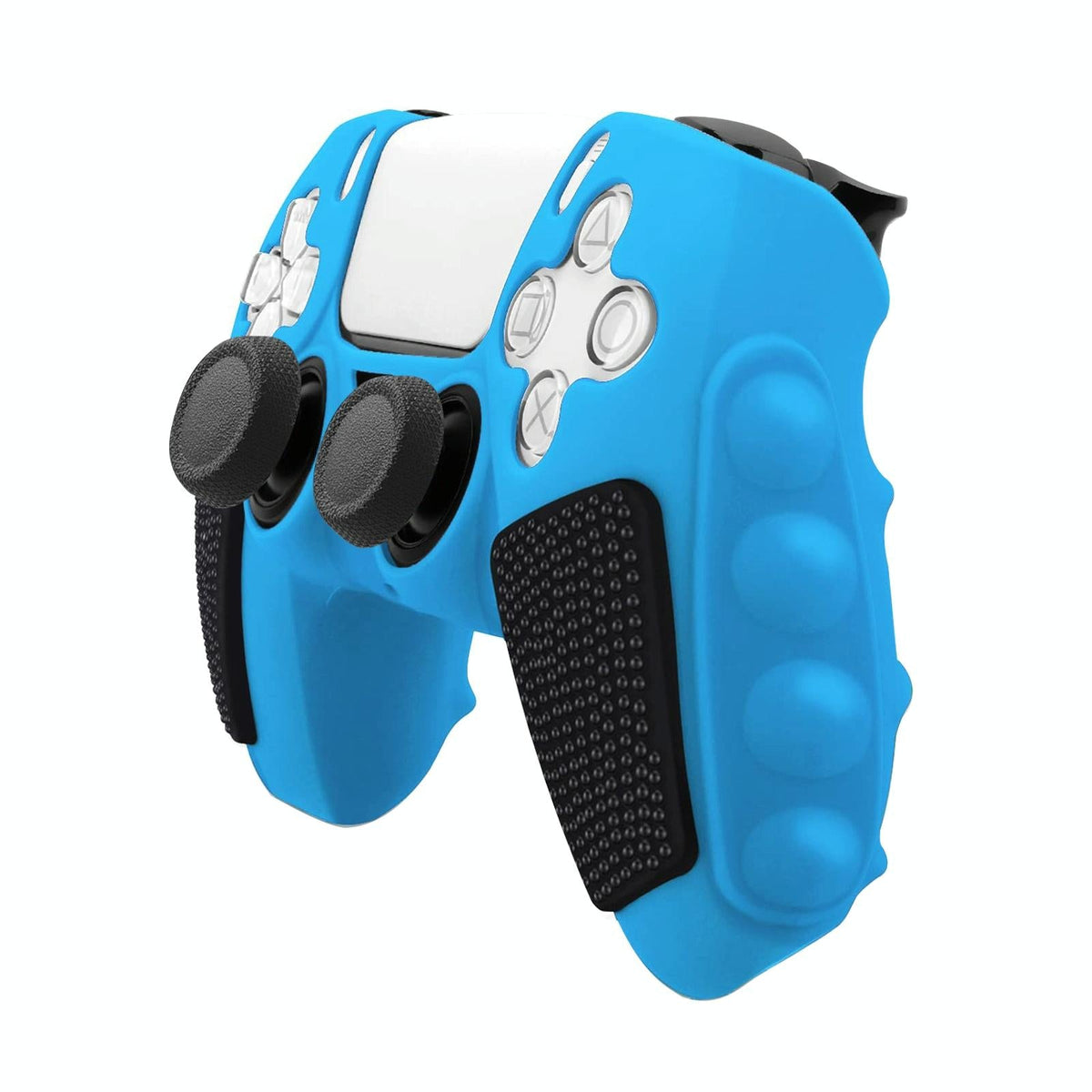 Silicone Gamepad Cover for Sony Ps5 - no Rocker Caps - Purple Black