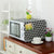 Universal Cotton Linen Microwave Dust Cover - Black Triangle