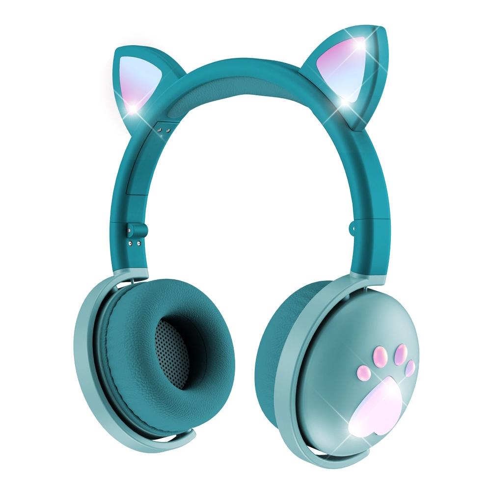 7.1 Surround Sound Cat Ear Gaming Headset With Mic - Green